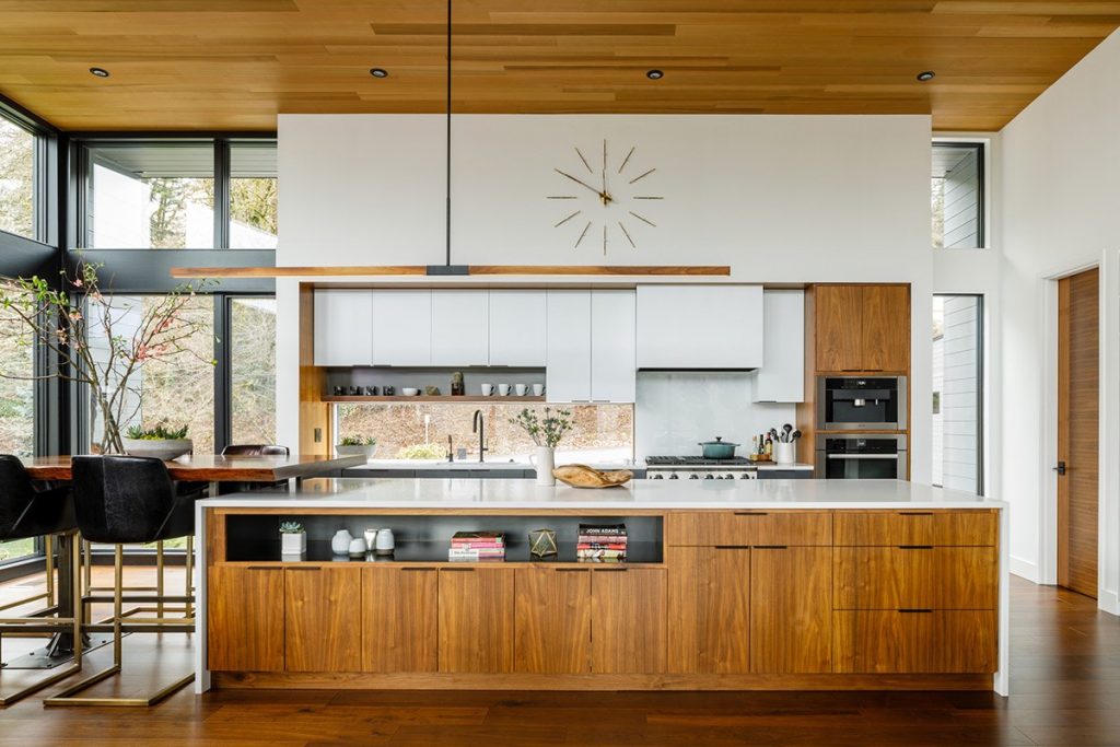 Modern Shaker & Mid-Century Pengaruh: Dapur Kontemporer Tren Desain Perth